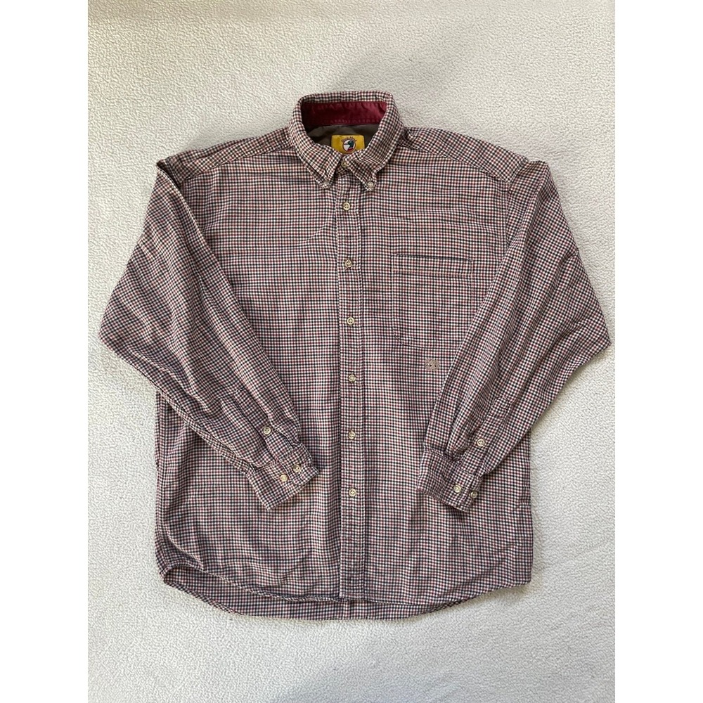 Vintage Y2k Duck Head Mens Large Button Down Flannel Shirt Multi Color Check